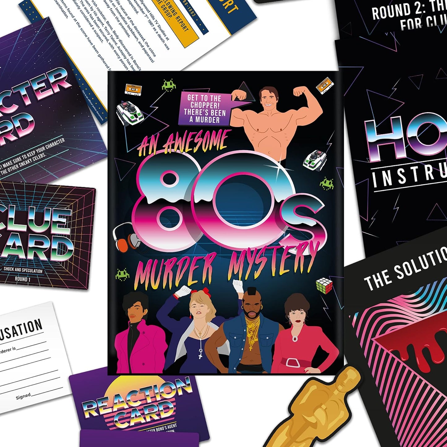 Gift Republic an 80s Murder Mystery Family Board Game