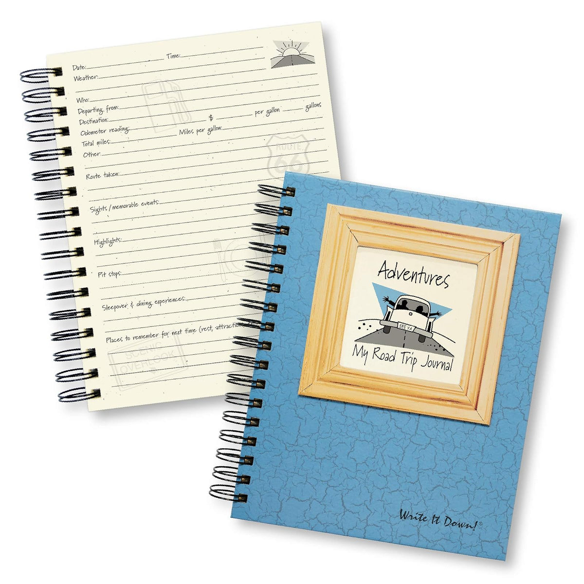 Write it Down Blank Book, Full-size, Blue