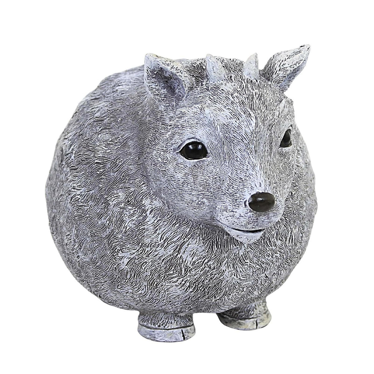 Roman Goat Statue Pudgy Pals, 6.25-inch Height, Resin, Stone Mix, Home, Garden Décor