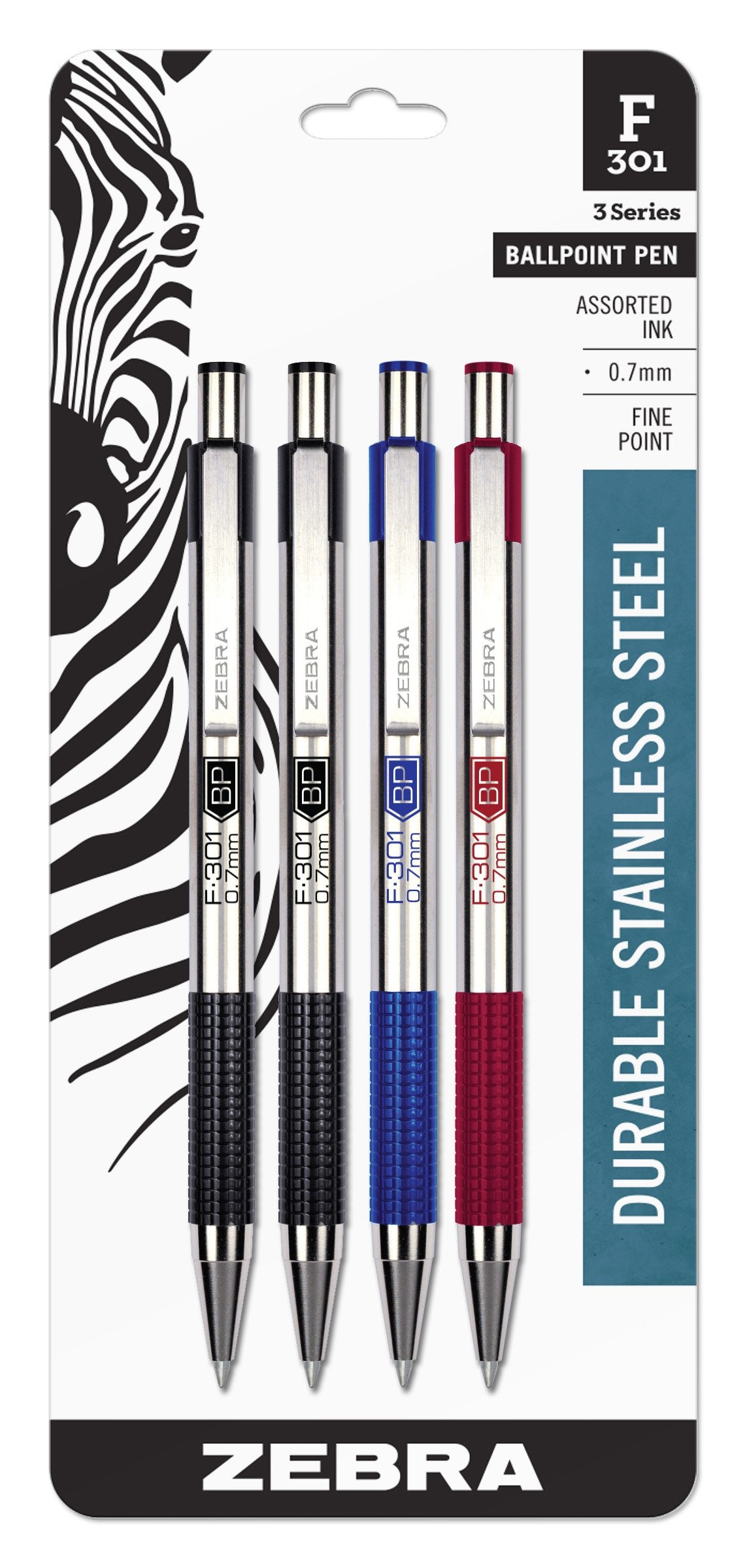 Zebra Pen Writing Instrument, 1 Count (Pack of 4), Assorted A