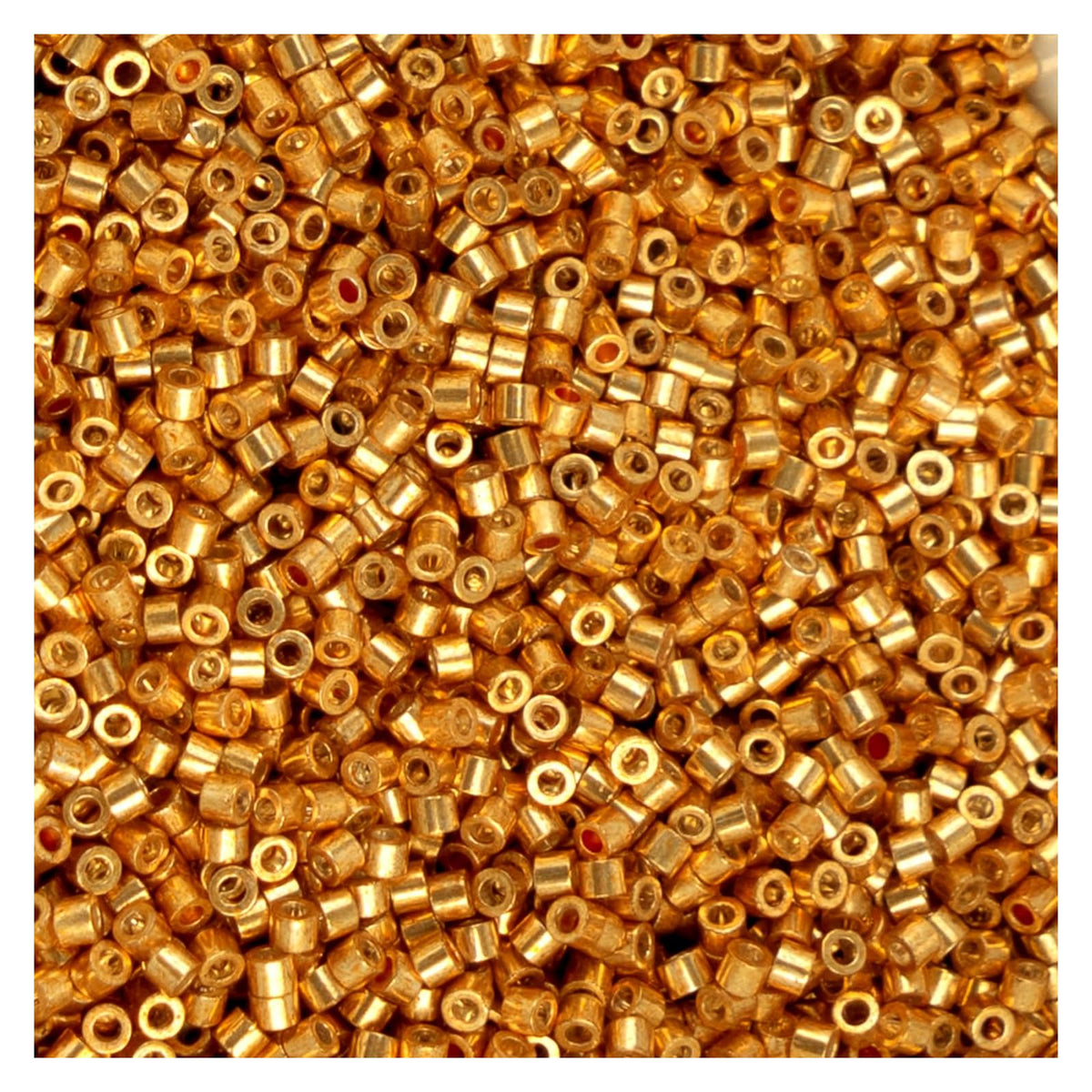 John Bead Craft Bead, Size 11, Electro Gold Coat