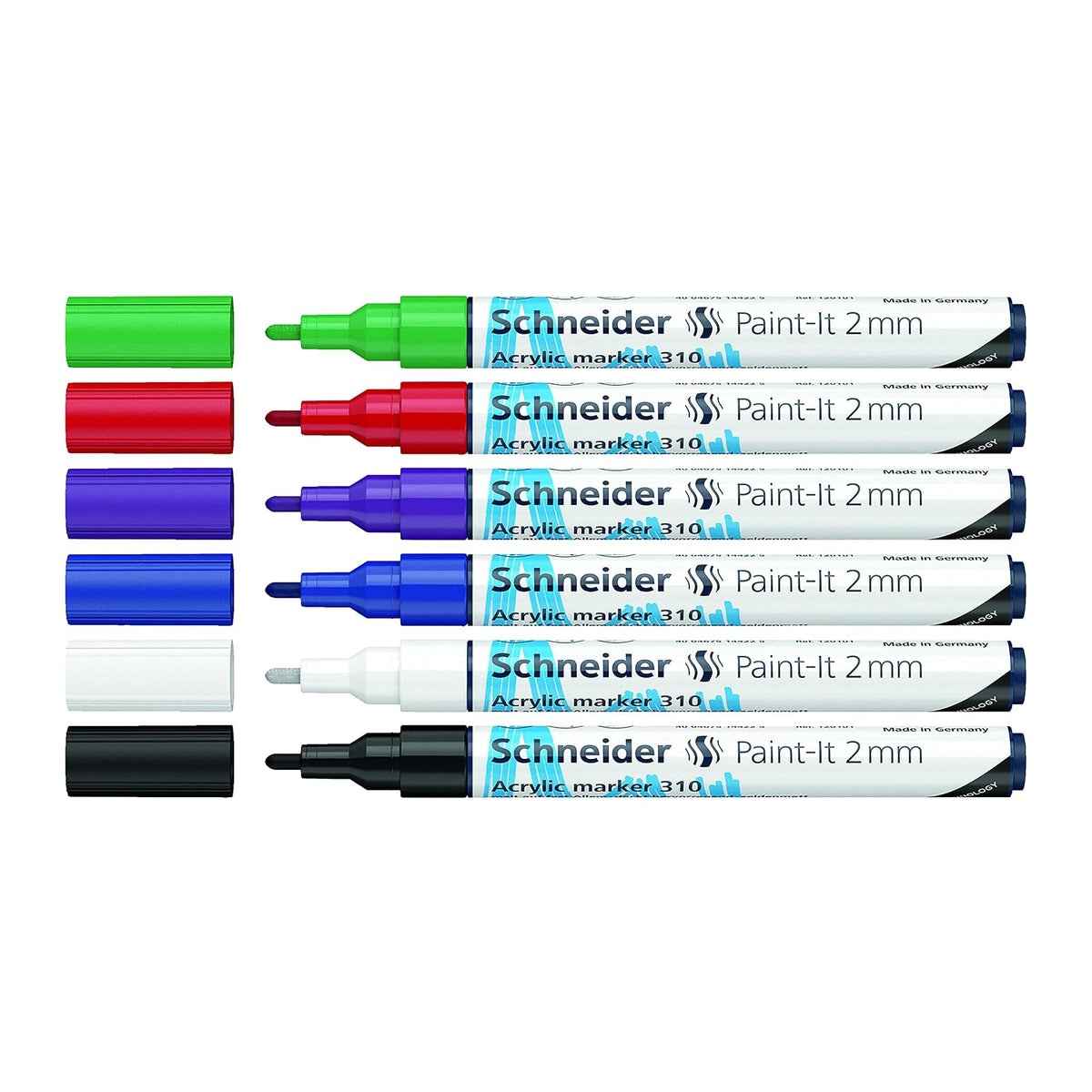 Schneider Marking Pen, 6 Count (Pack of 1), Multicolor