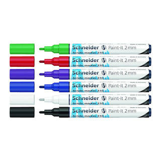 Schneider Marking Pen, 6 Count (Pack of 1), Multicolor