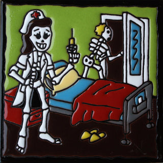 Fine Crafts Imports Tile, Clay, The Nurse