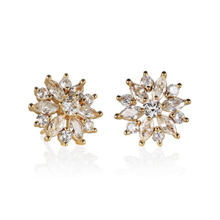 ZAVANA Earring, 14mm, Gold/Design 1