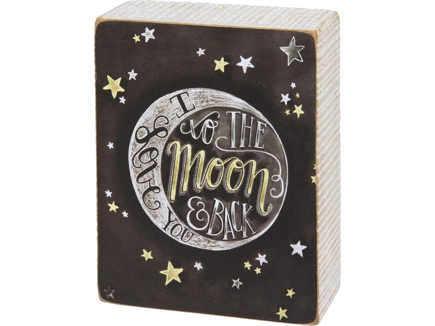 Primitives By Kathy Box Chalk Sign: I Love You to the Moon and Back