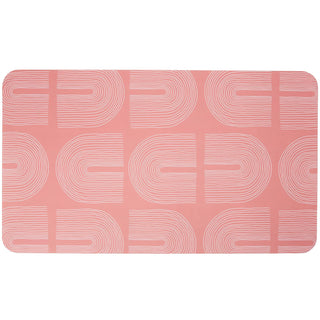 C.R. Gibson Desk Pad, 14" x 24", Pink and White Rainbows