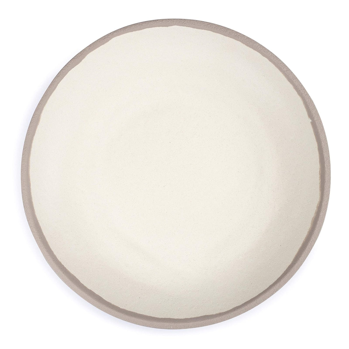 Q Squared Dishware Plate, 10 Inch Diameter, Stone