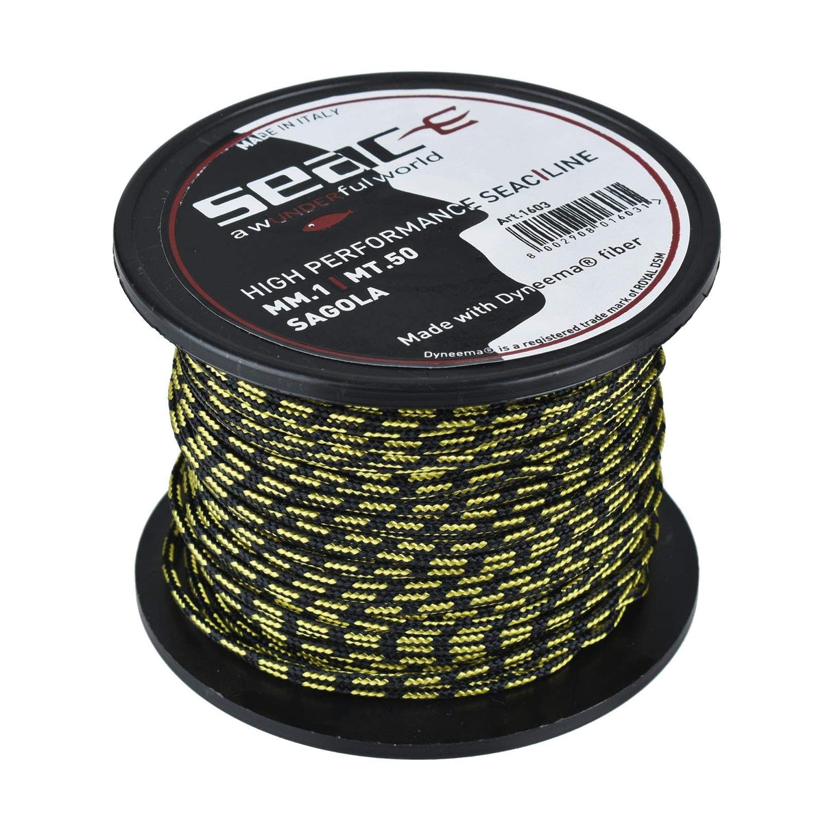 SEAC Fishing Line, 1mm Diameter/50m, Black
