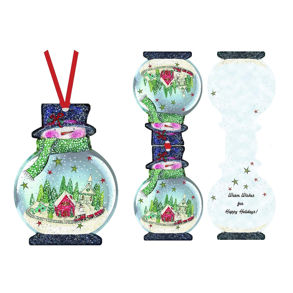 Performing Arts Hanging Ornament, White, Christmas