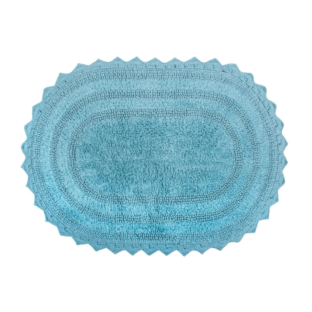 DII Rug, 1'5" x 2' (Oval), Cameo Blue
