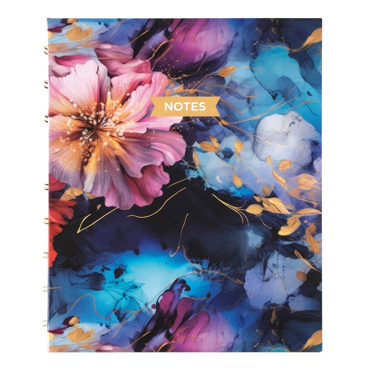 Blueline Blank Book, Midnight Floral, Bohemian