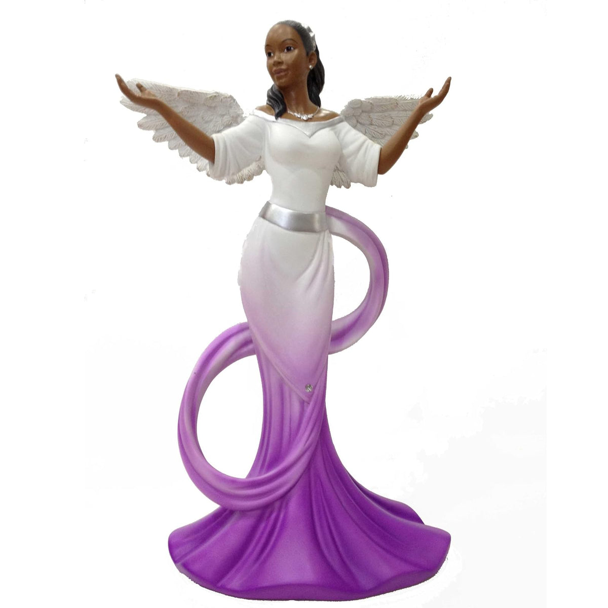 Ebony Treasures Sculpture, 11.75" High, Purple