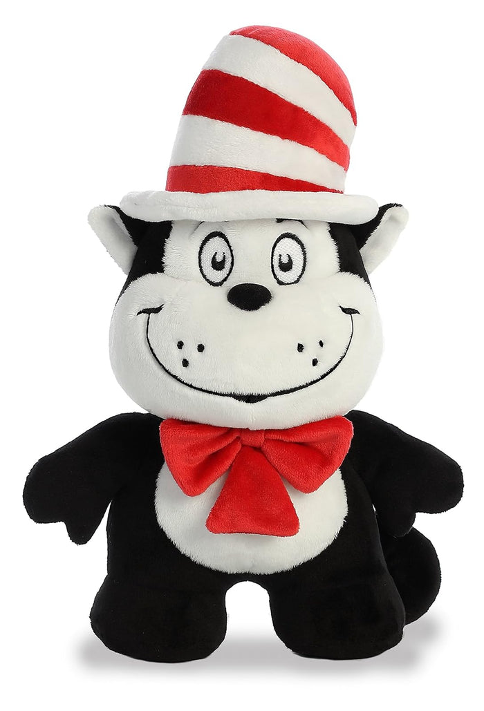 Aurora World Cat in the Hat Dood Plushie, Black, Red, White, 11"