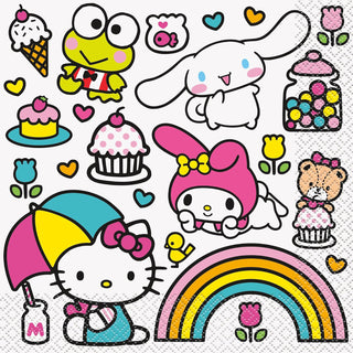 Unique Disposable Napkin, 6" x 6", Multicolor