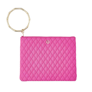 Oventure Handbag, Pink, Bracelet Pouch, Clutch Bag
