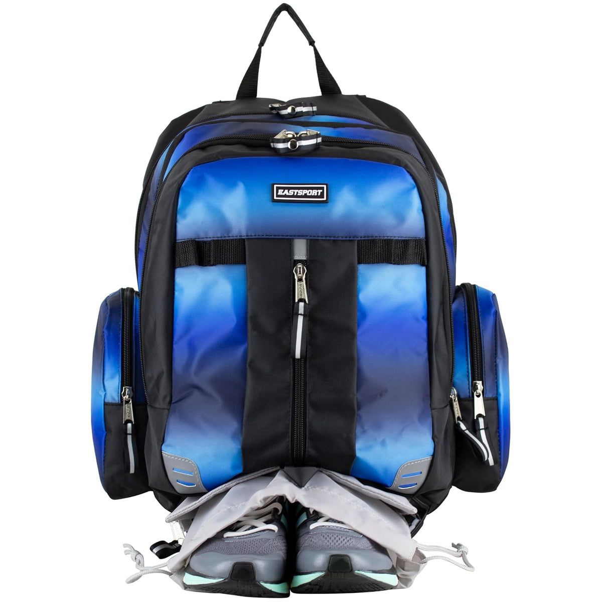 EASTSPROT Backpack, 18x13.5x9.5 inches, Blue Ombre Black
