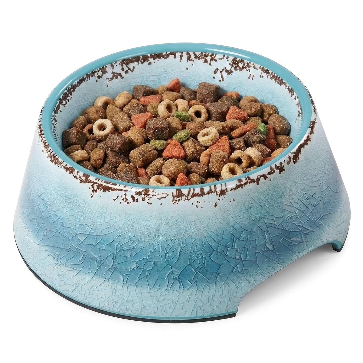 Felli Pet Feeder, Blue, Rustic