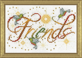 Design Works Crafts Inc. Friends, 5'' x 7' Counted Cross Stitch Kit, Multicolor