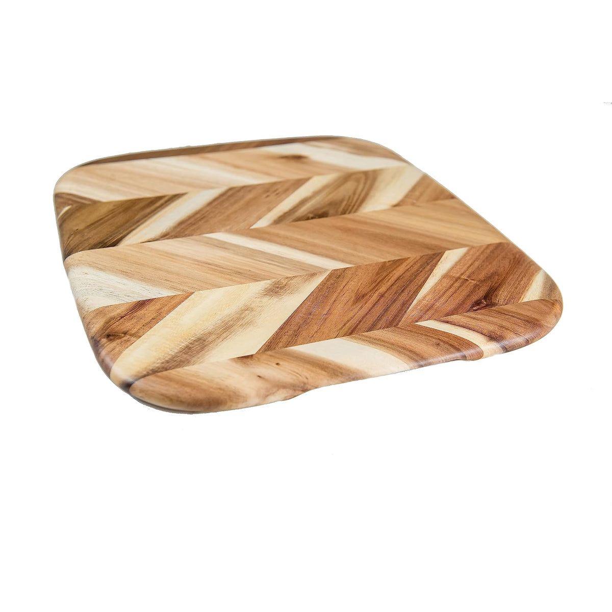 Lipper International Cutting Board, 14.5"L x 12.5"W, Acacia Herringbone