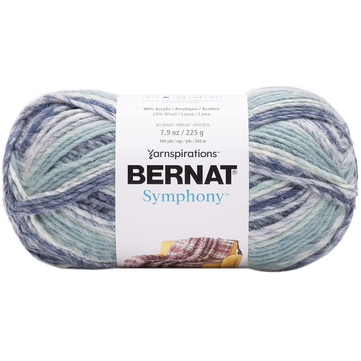 Bernat Yarn, 225g, Sea Spray