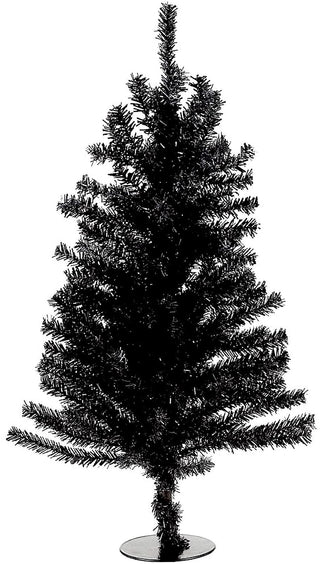 Kurt Adler 18" Black Mini Christmas Tree