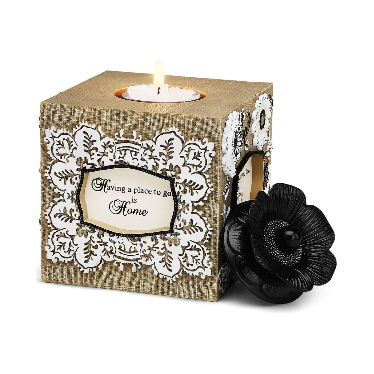 Pavilion Gift Company Candle Holder, White
