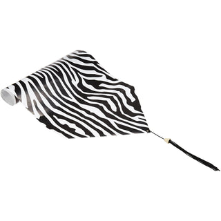 Beistle Table Runner, 11" x 6', Black, White