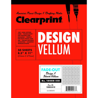Clearprint Art Media Paper, 8.5x11", Clear