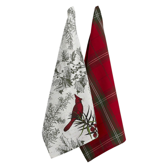 DII Towel, 18x28", Holiday Botanical