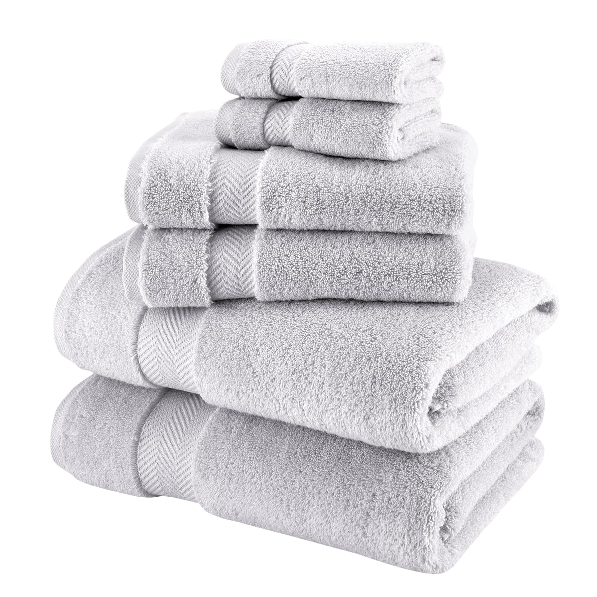 Towels Beyond Towel, 30x54, 16x27, 12x12, Platinum