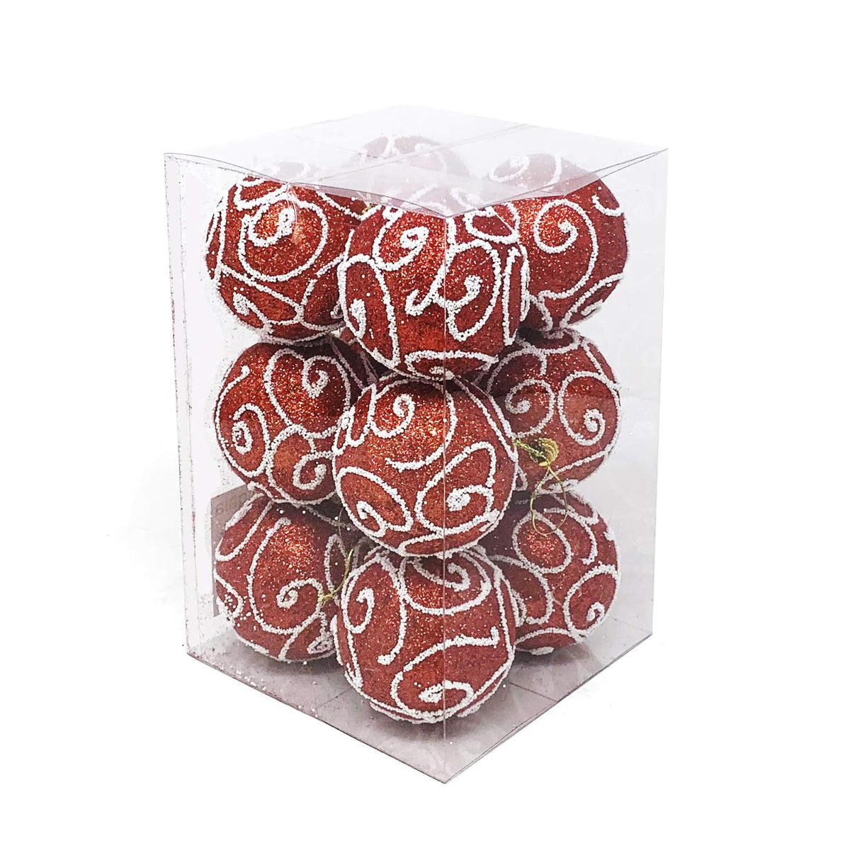allgala Hanging Ornament, 3 in, Red