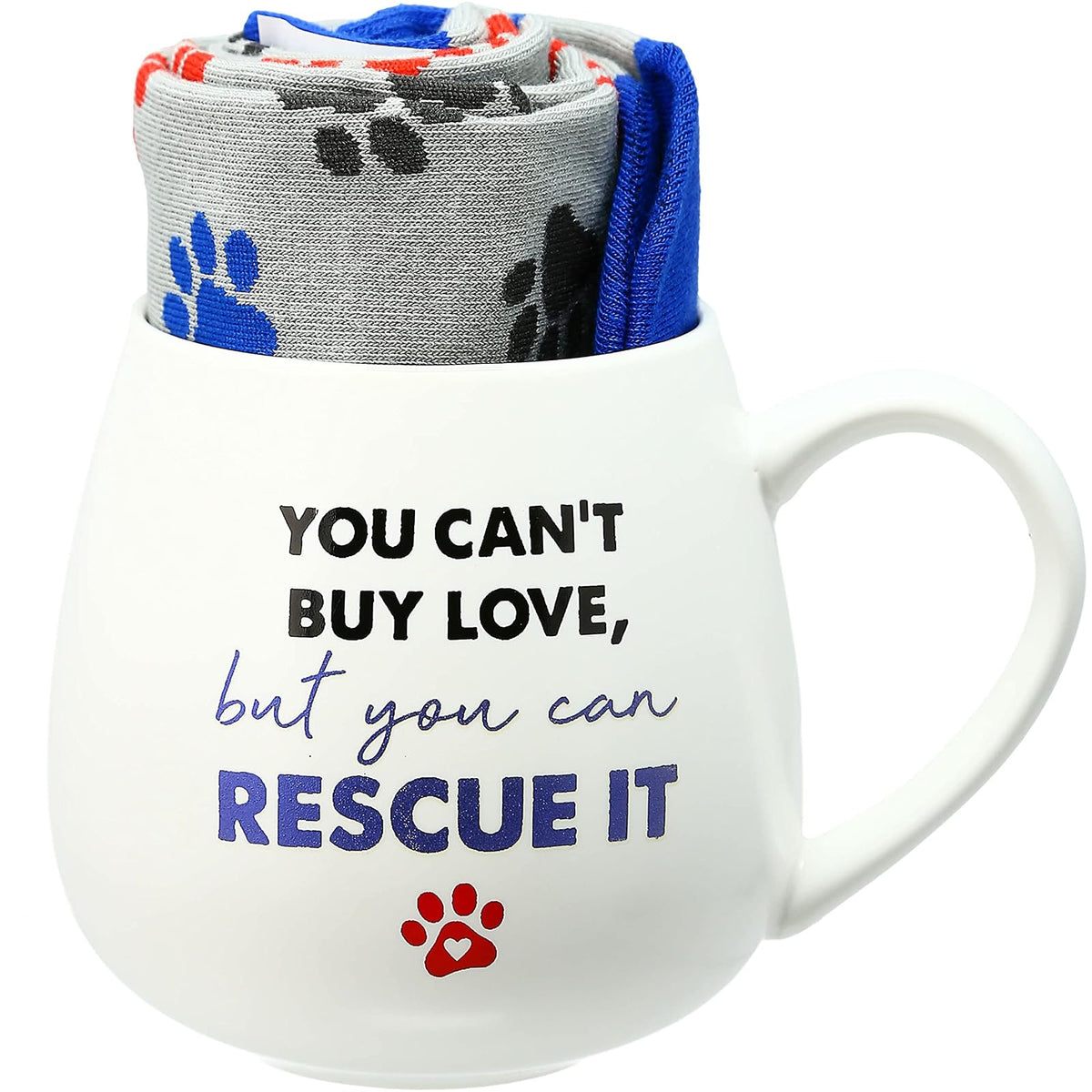 Pavilion Gift Company Drinking Cup, 15.5 Ounces, Blue, Red & Gray