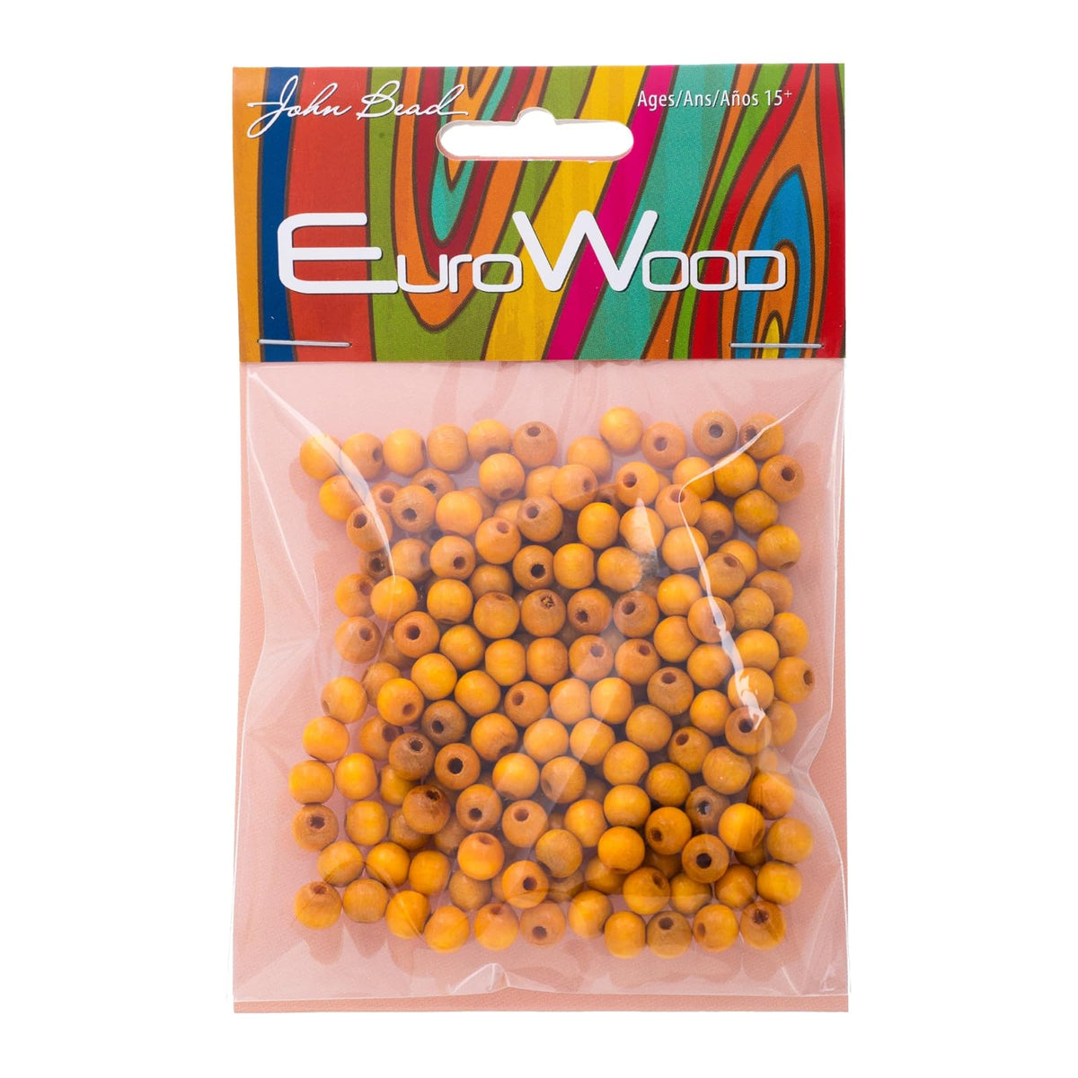 John Bead Craft Bead, 6mm, Yellow