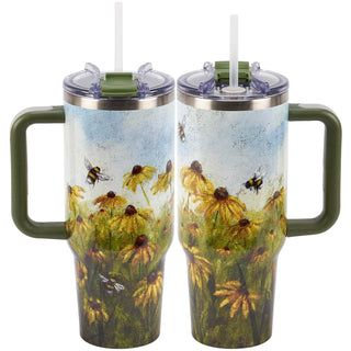 Primitives by Kathy Drinking Cup, 46 Ounces, Black-eyed Susan