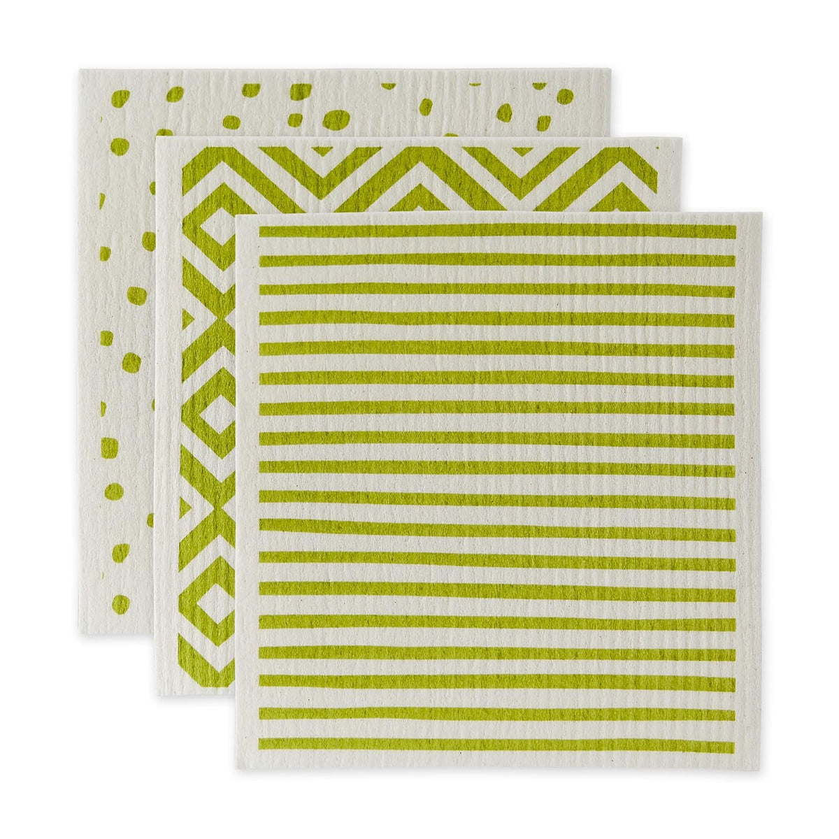 DII Towel, 7.75 x 6.75", Avocado & White
