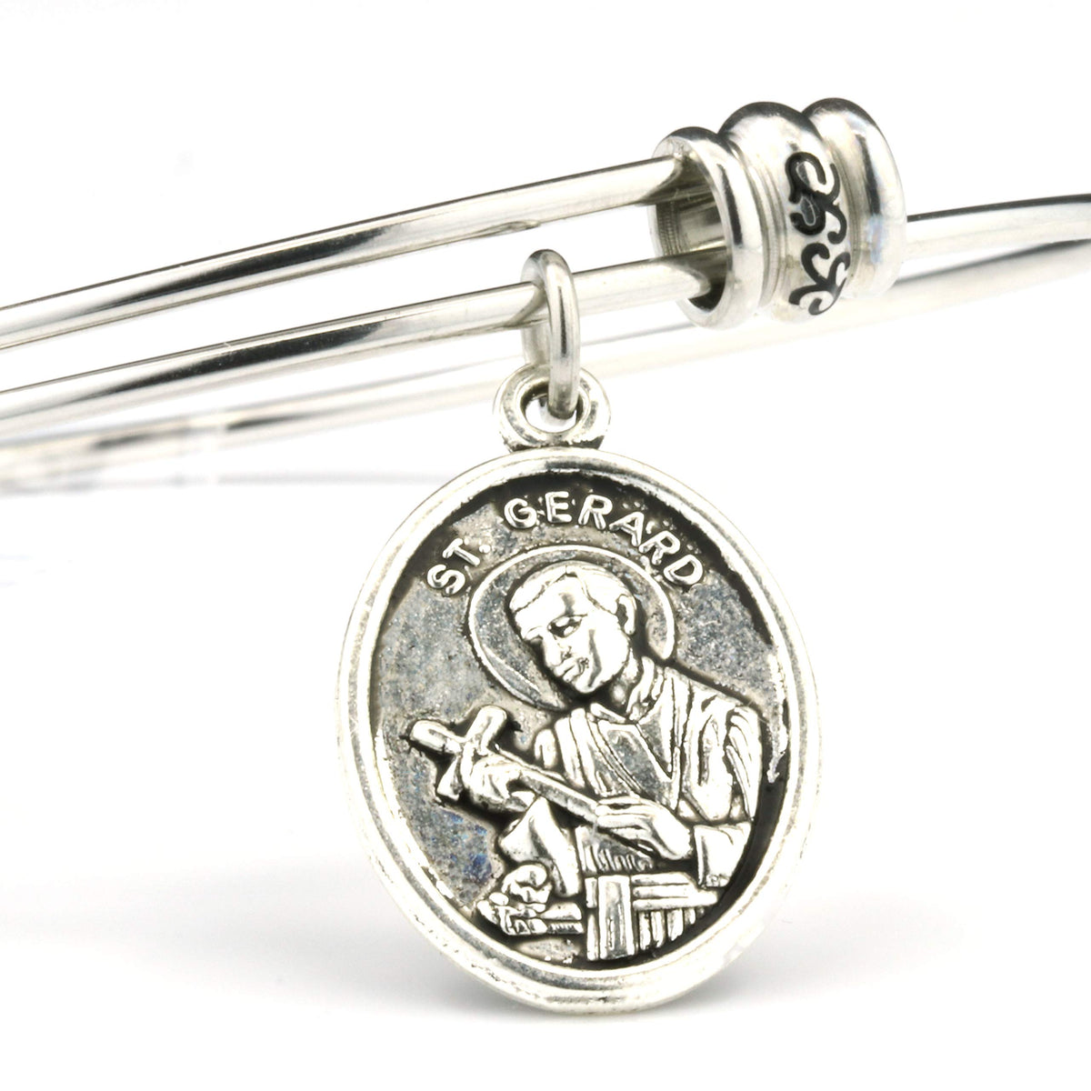 Dave The Bunny Bracelet, 7.5 inch diameter, Silver