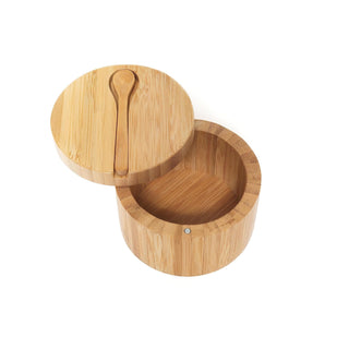 Lipper International Food Storage Container, 4" Diameter x 2.75" Tall, Bamboo