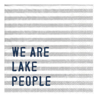 Santa Barbara Design Studio Disposable Napkin, 5" x 5", Lake People