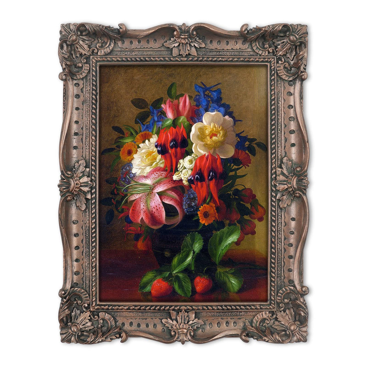 SIMON'S SHOP Picture Frame, 5x7, Bronze - Baroque Bloom