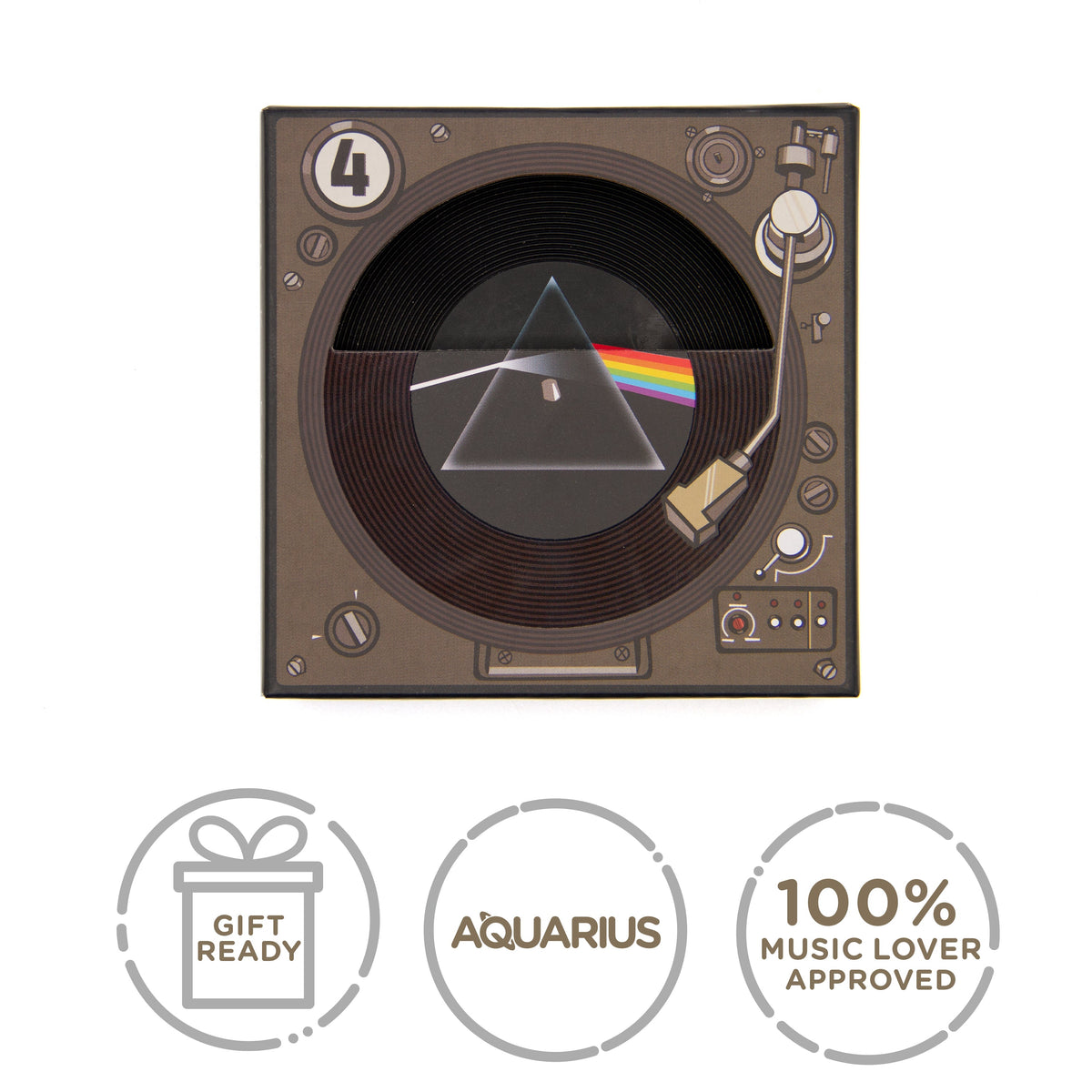 AQUARIUS Drink Coaster, Medium, Multicolor