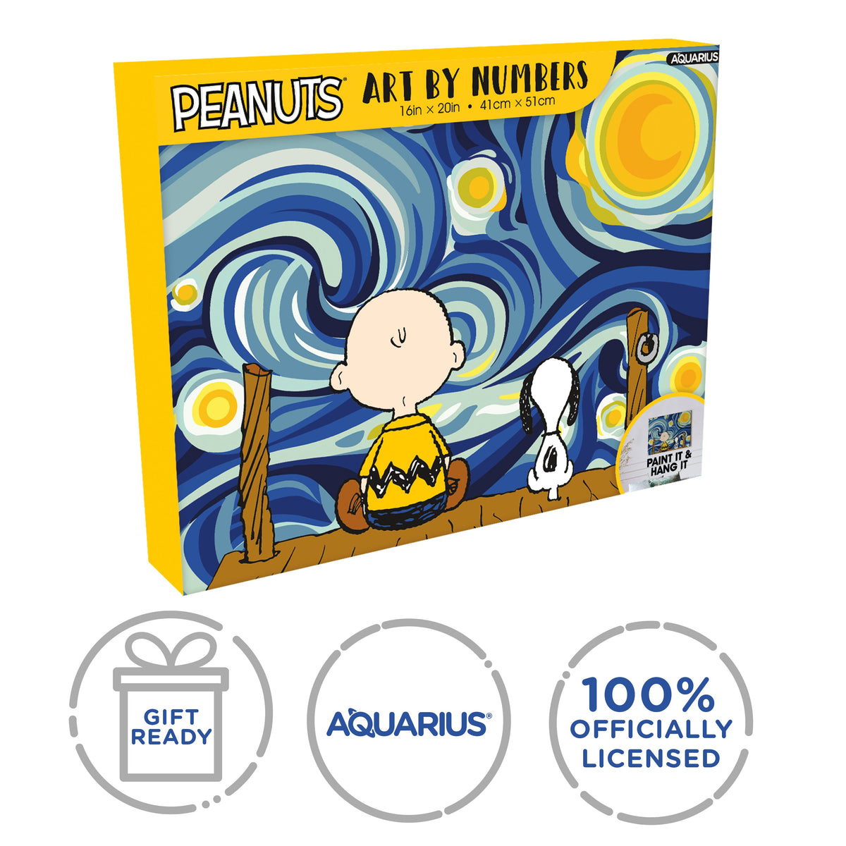 AQUARIUS Art Craft Kit, 16" x 20", Painting Kit