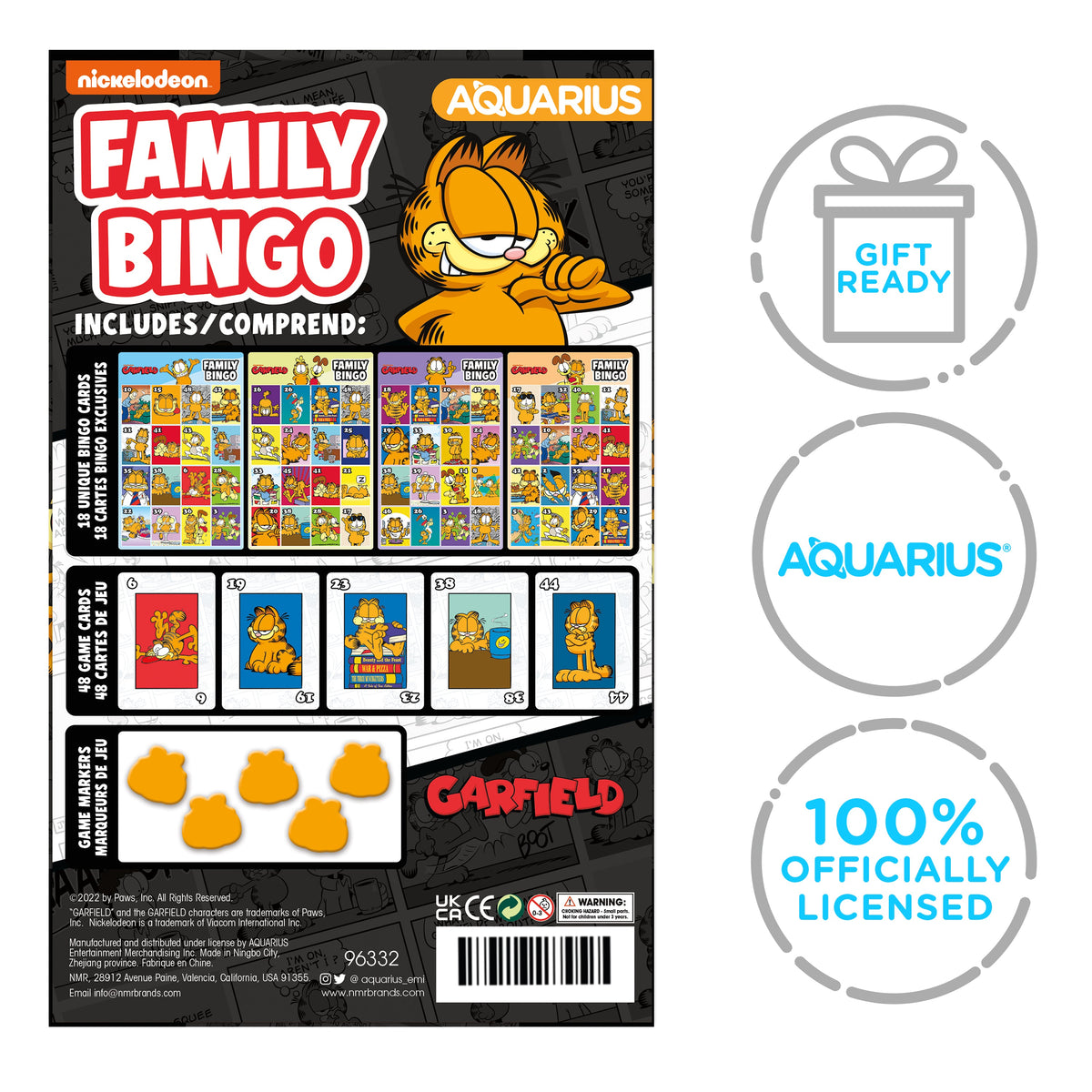 AQUARIUS Tabletop Game, Small, Bingo Game