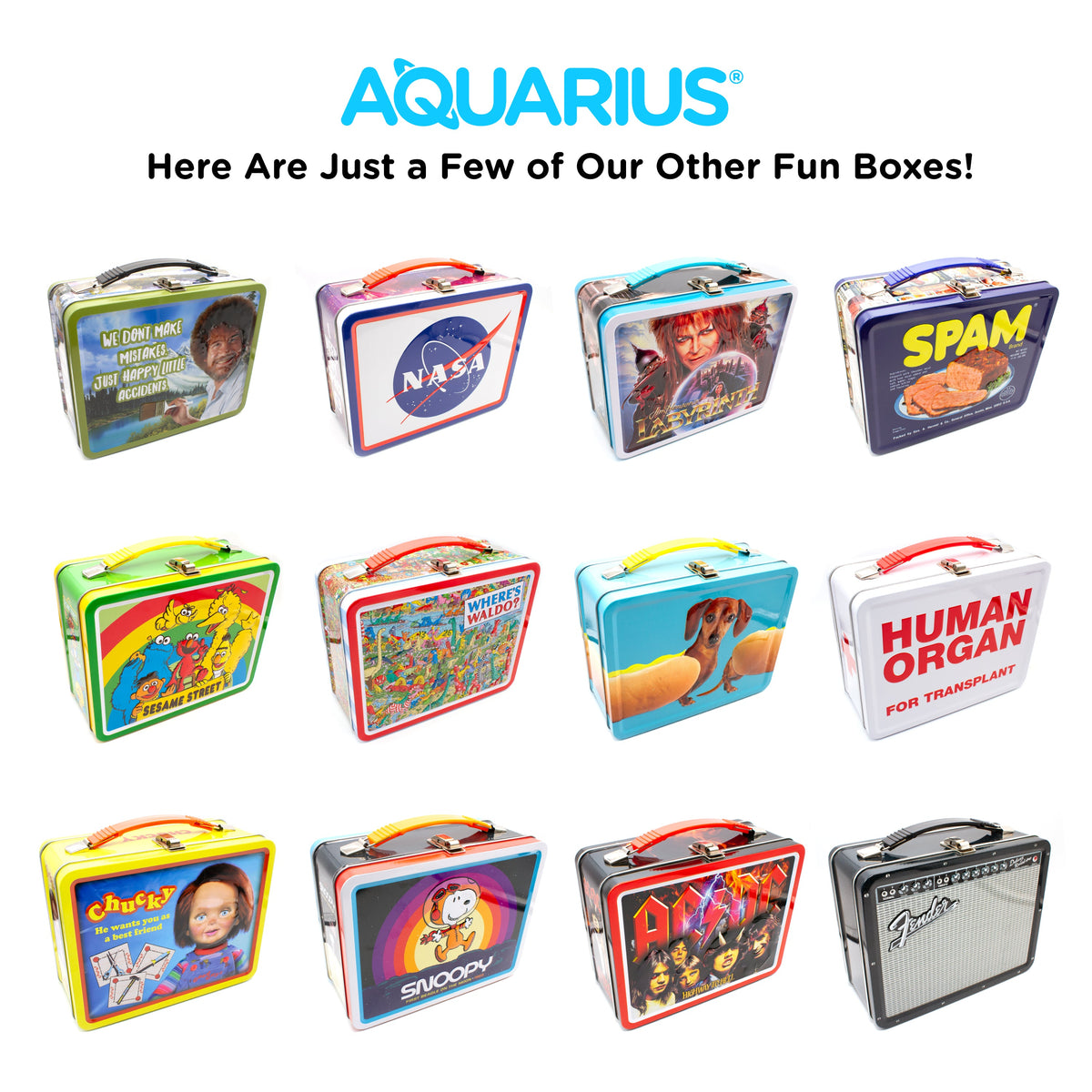 AQUARIUS Storage Box, Red, Retro