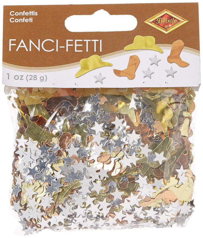 Comfy Hour 1 Oz Western Confetti, Western Cowboy Icons