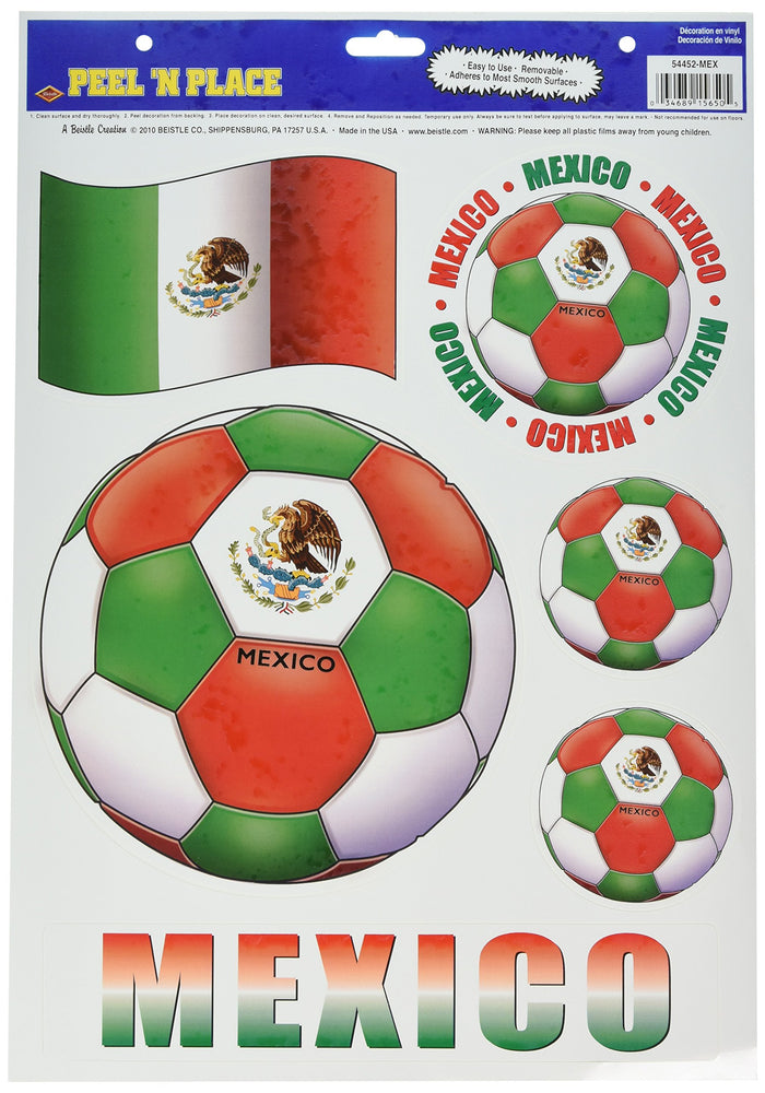 Beistle Decorative Cutout, Multicolored, Mexico Soccer Ball