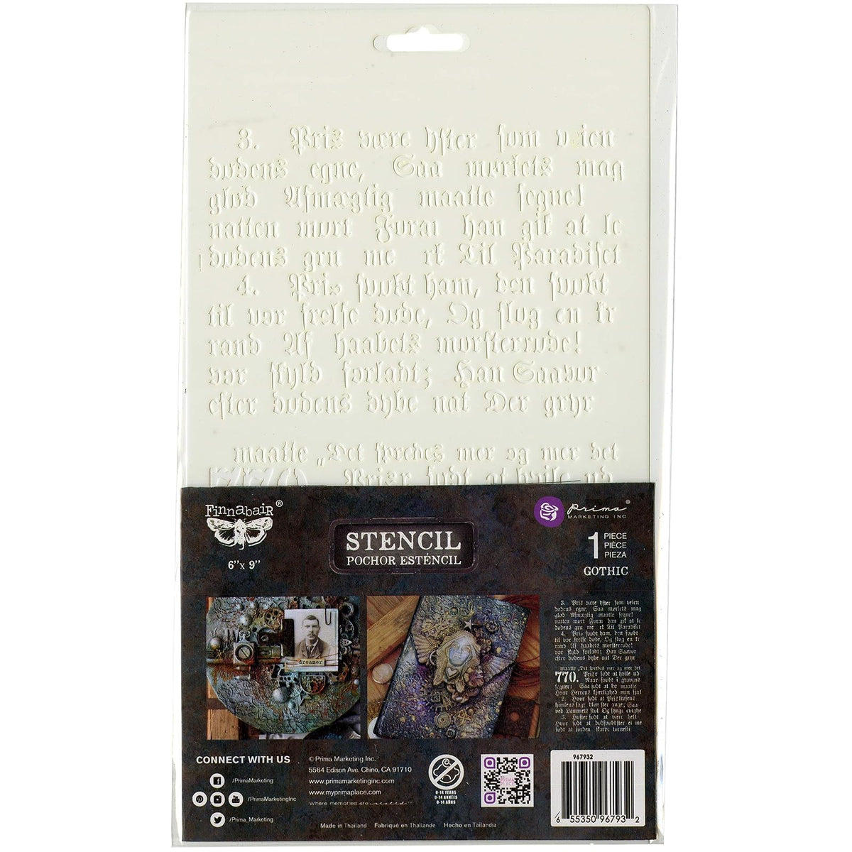 PRIMA MARKETING INC Template Stencil, One Size, Multi