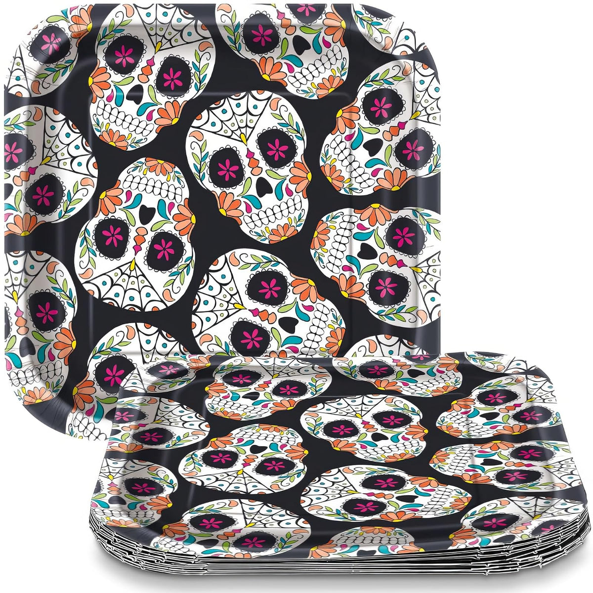 Unique Dishware Plate, 7", Black