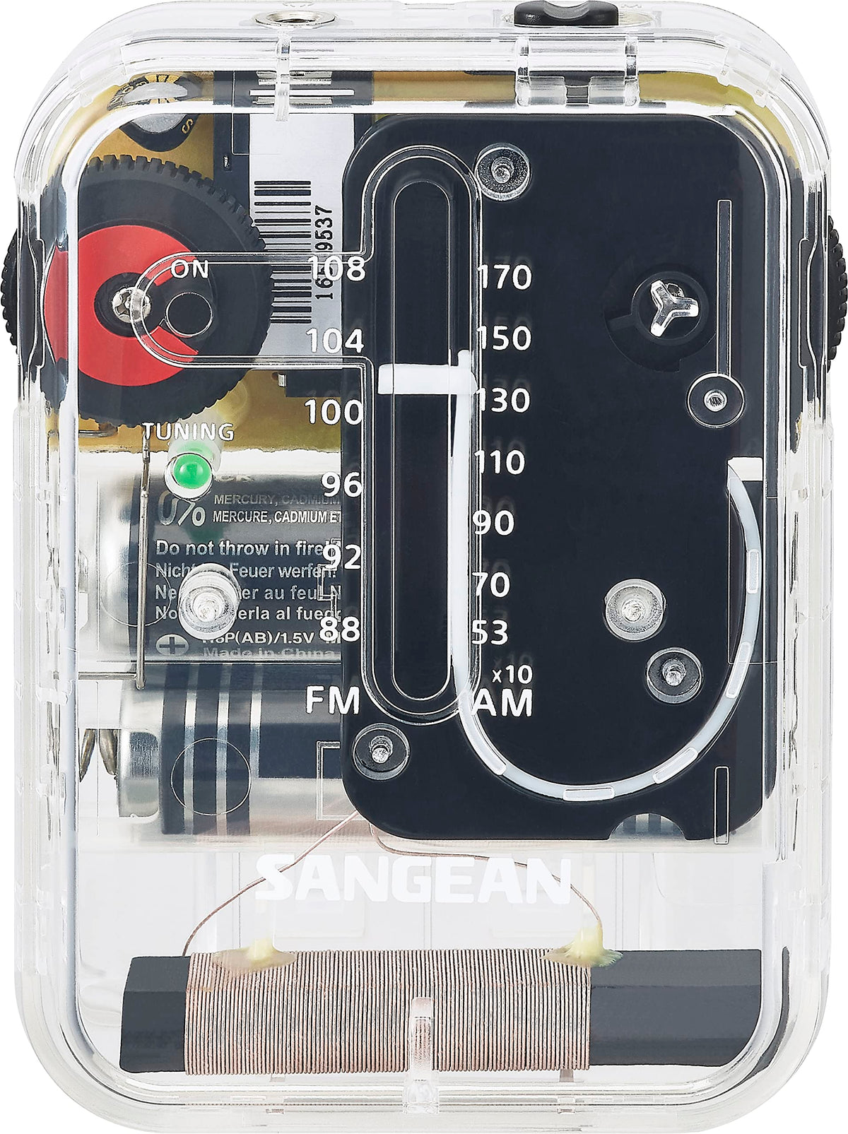 Sangean Radio, Small, Clear