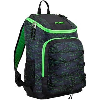 FUEL Backpack, One Size, Green Outline Camo